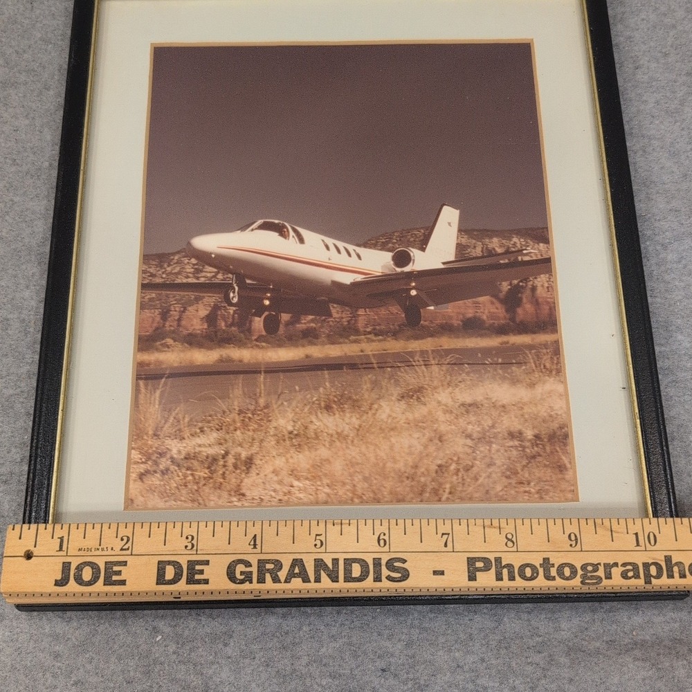 Cessna Citation Private Jet Framed Aviation Photograph Desert Landscape N563CC - Picture 4 of 6
